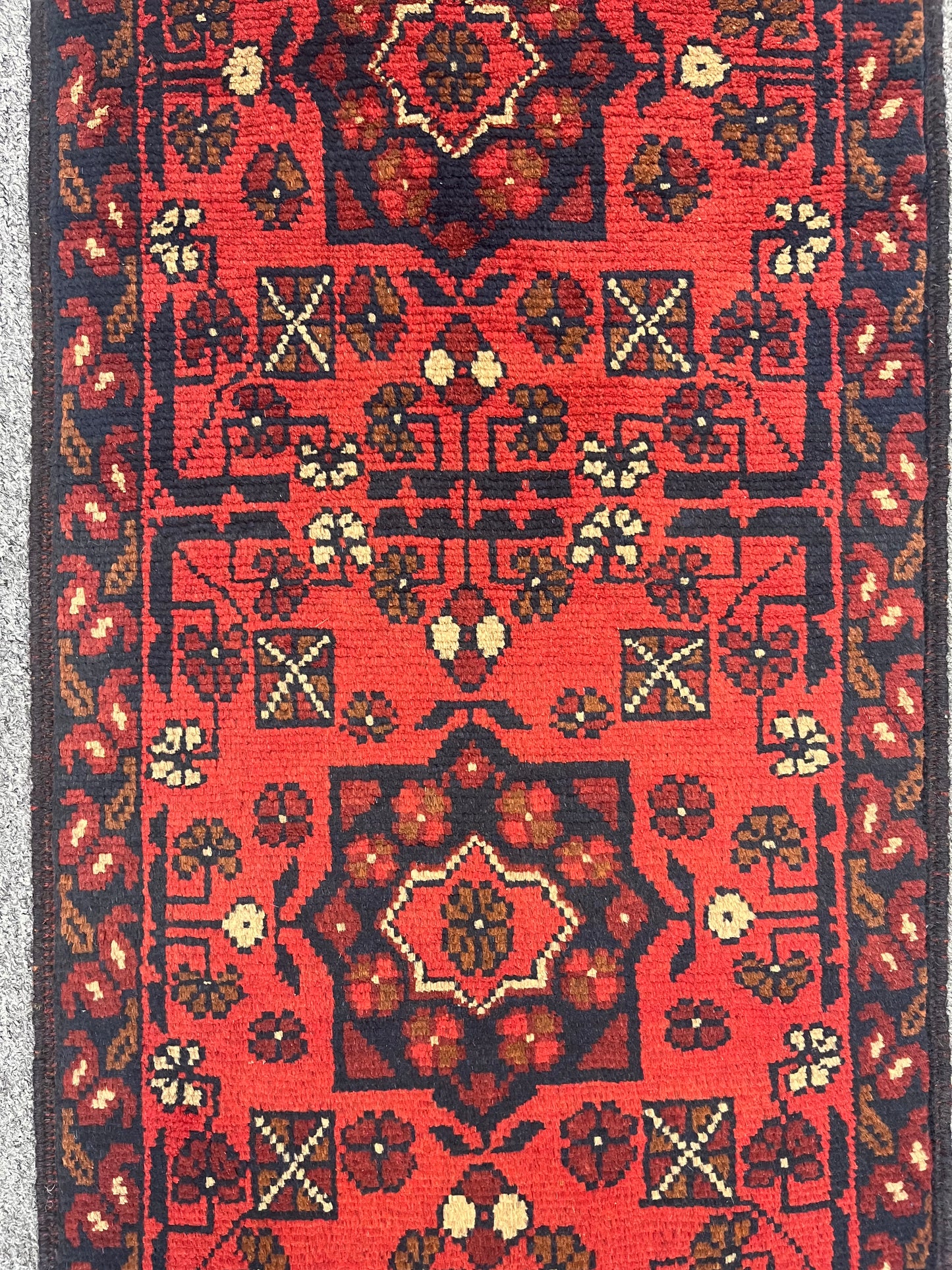 Khal Mohammedi 2X3 Handmade Wool Runner Rug # 12398