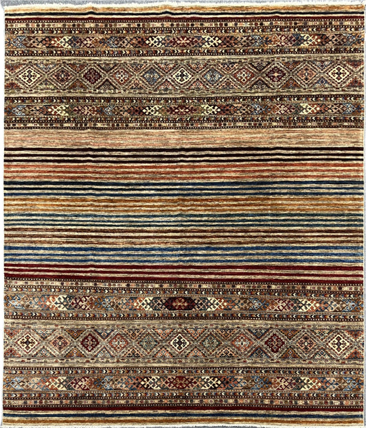 8X10 Khurjin Handmade Wool Rug # 14566