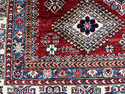 Super Kazak Red 8X10 Handmade Wool Rug # 14568