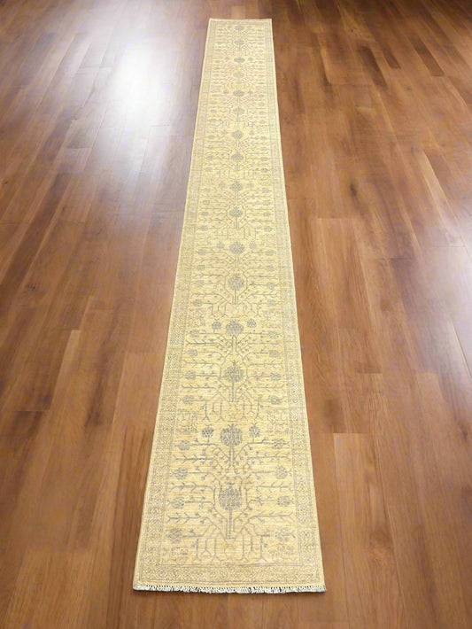 Oushak 2' 5"X19' Handmade Wool Runner Rug # 14600