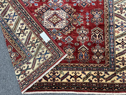 Super Kazak 6X8 Handmade Wool Rug # 14569