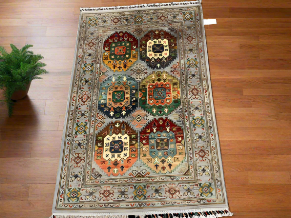 3X5 Tribal Handmade Wool Rug # 14025