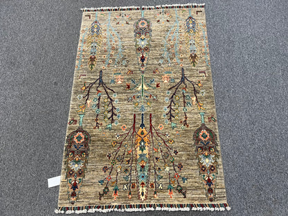 3X5 Tree Of Life Handmade Wool Rug # 14097