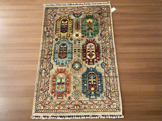 3X5 Khorjin Handmade Wool Rug # 14099