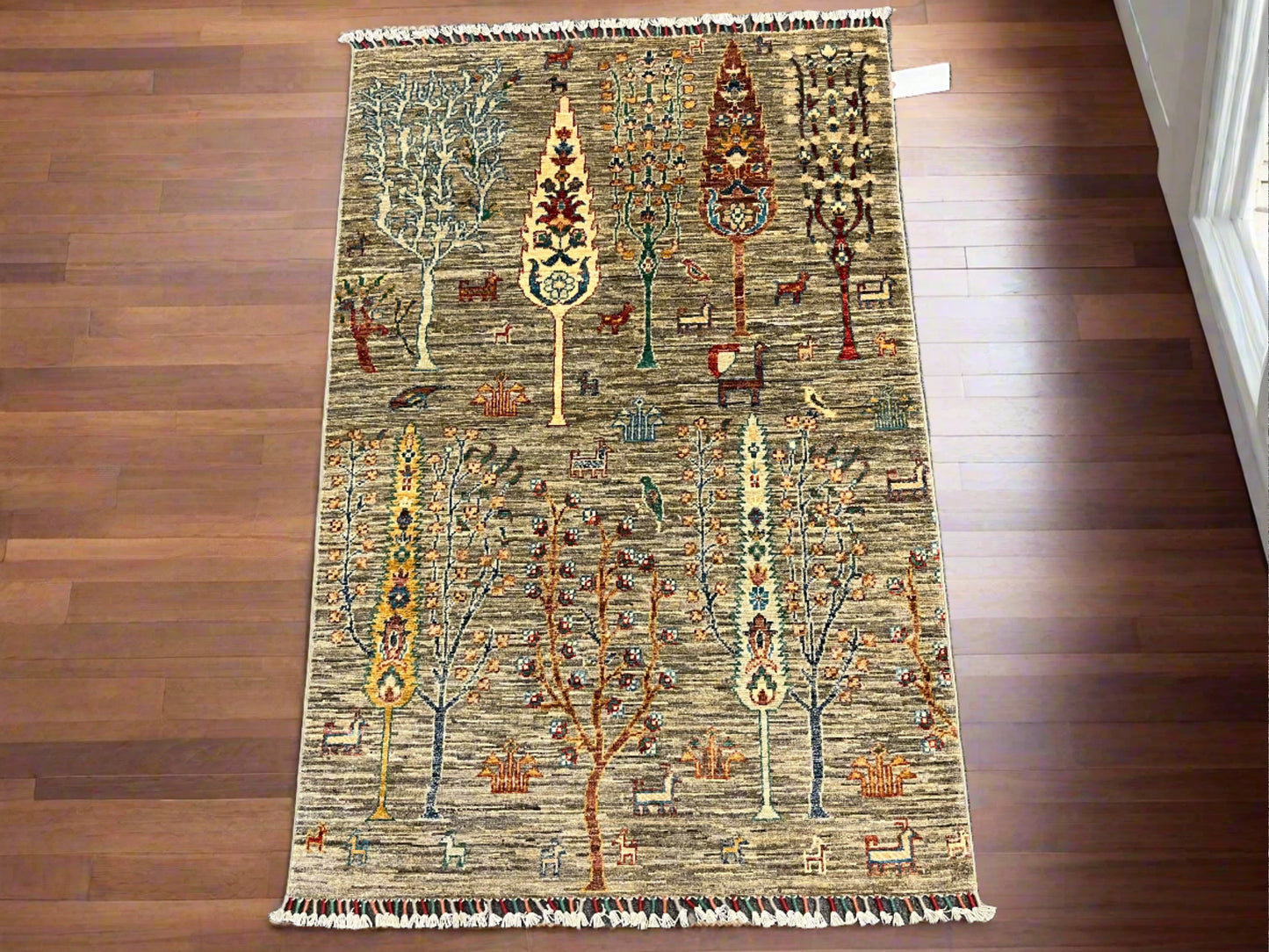 3' X 5' Tribal Khorjin Handmade Wool Rug # 14093