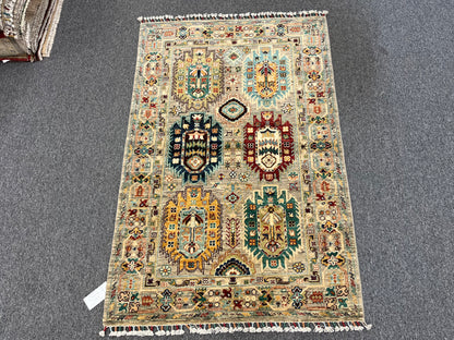 3' X 5' Tribal Aryana Handmade Wool Rug # 14200