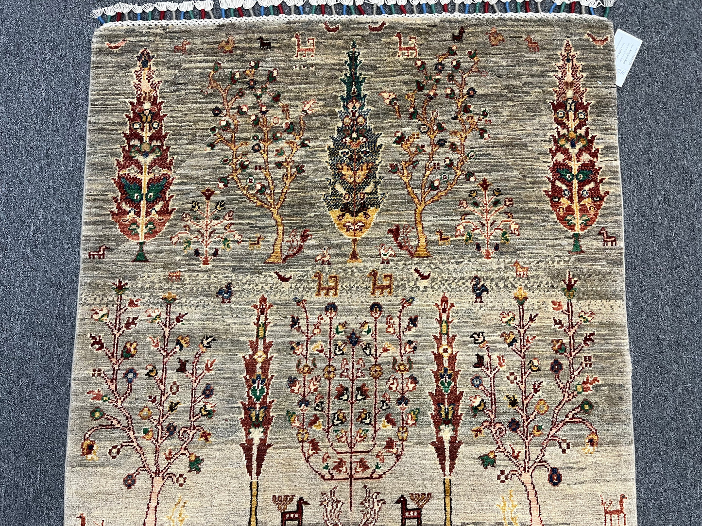 3' X 5' Tribal Tree of life Handmade Wool Rug # 14203