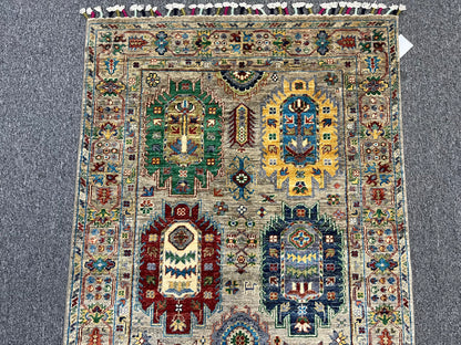 3' X 5' Tribal Aryana Handmade Wool Rug # 14089