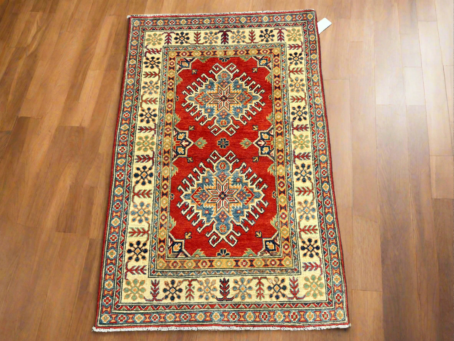 3' X 5' Fine Kazak handmade Wool Rug # 13871