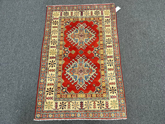 3' X 5' Fine Kazak handmade Wool Rug # 13871