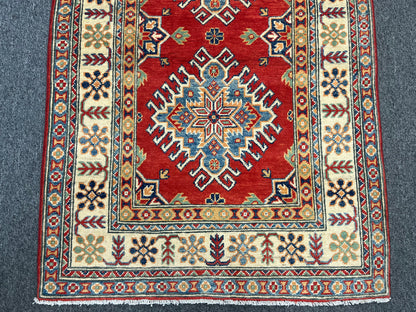 3' X 5' Fine Kazak handmade Wool Rug # 13871