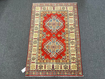 3' X 5' Fine Kazak handmade Wool Rug # 13871