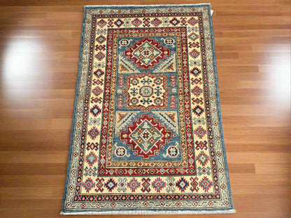 3 X 5 Kazak Handmade Wool Rug # 13877