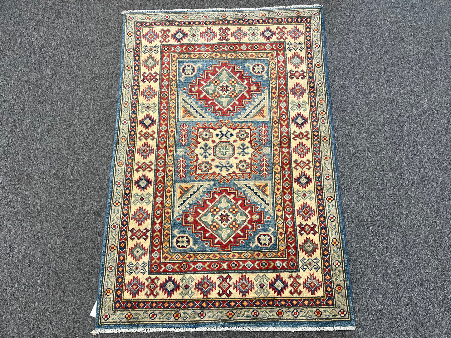 3 X 5 Kazak Handmade Wool Rug # 13877