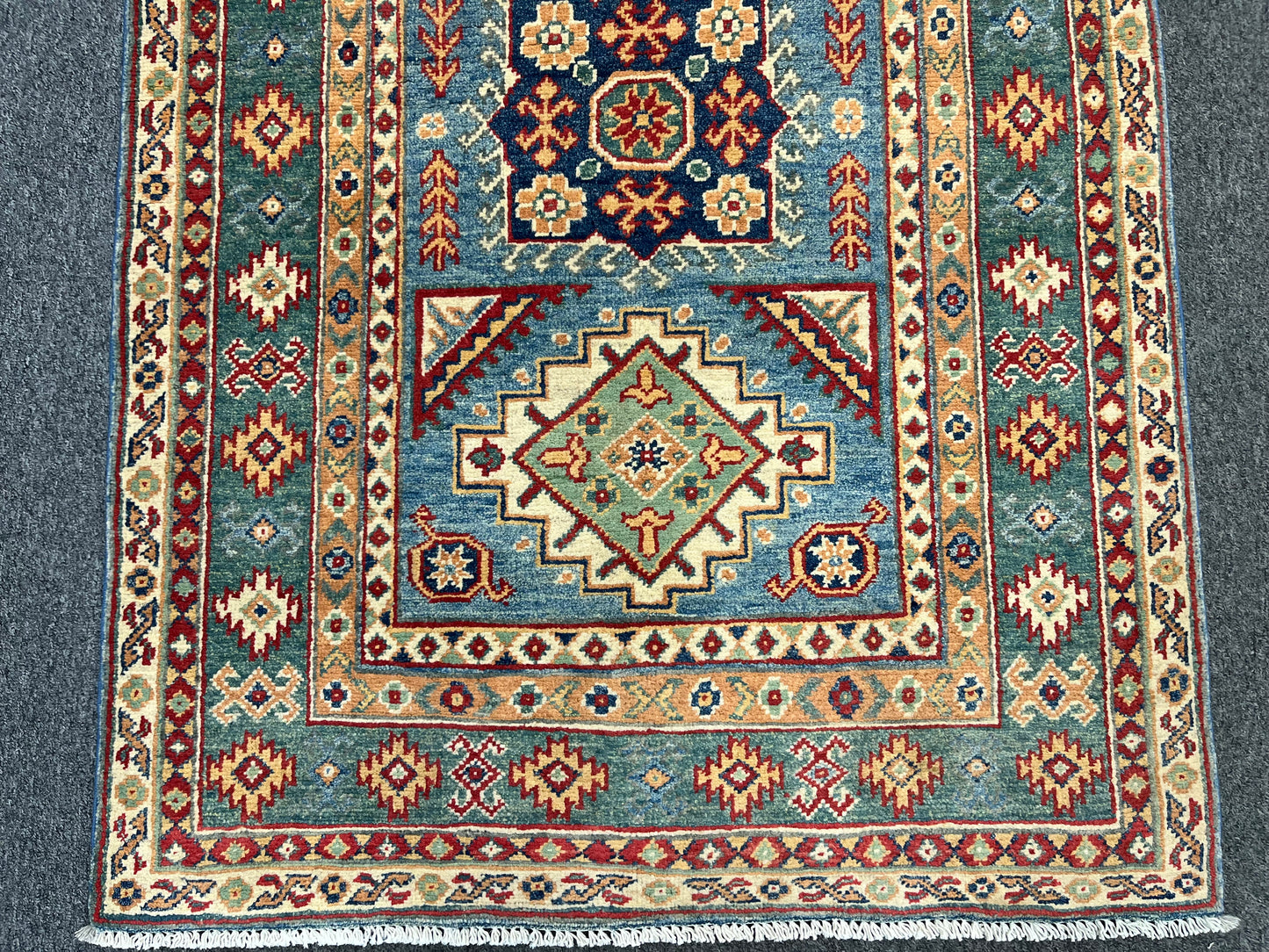 Kazak 3X5 Handmade Wool Rug # 13873