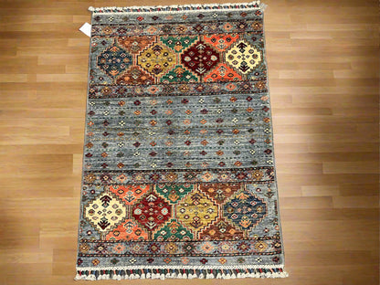 3 X 4 Tribal Khorjin Handmade Wool Rug # 14128