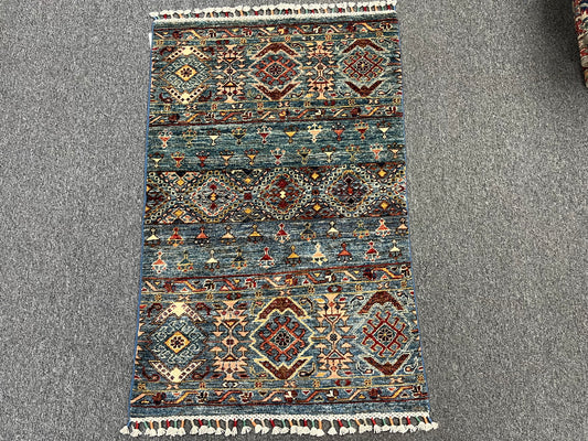 3 X 4 Tribal Khorjin Handmade Wool Rug # 14119