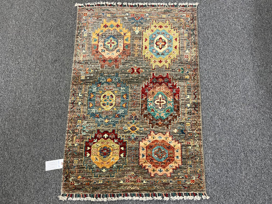 3 X 4 Tribal Khorjin Handmade Wool Rug # 14118