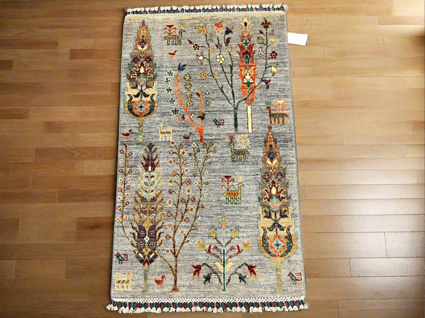 3 X 4 Tribal Tree of Life Handmade Wool Rug # 14121