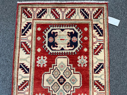 3 X 4 Kazak Handmade Wool Rug # 13855