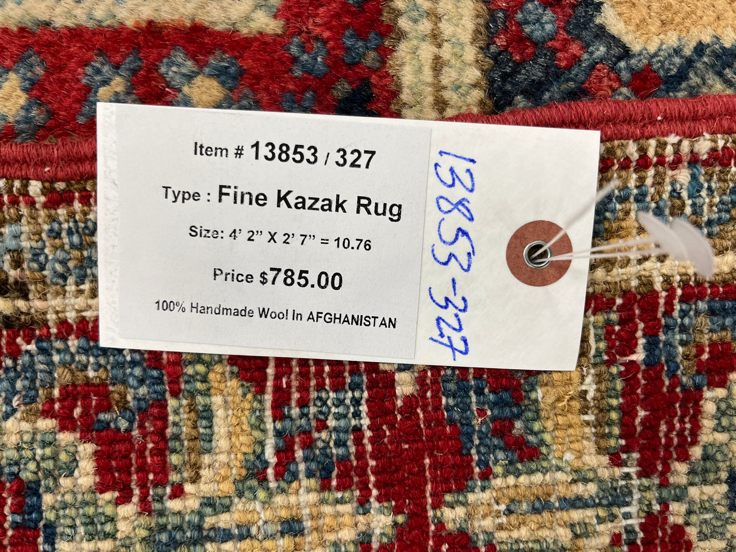 3 X 4 Kazak Handmade Wool Rug # 13853