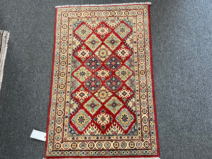 3 X 4 Kazak Handmade Wool Rug # 13852