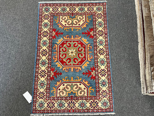 3' X 4' Kazak Handmade Wool Rug # 13869