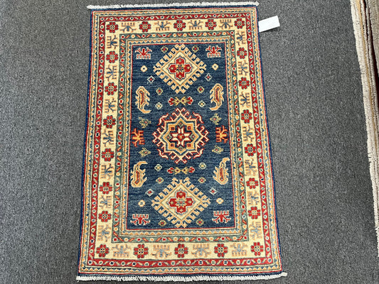 3' X 4' Kazak Handmade Wool Rug # 13860