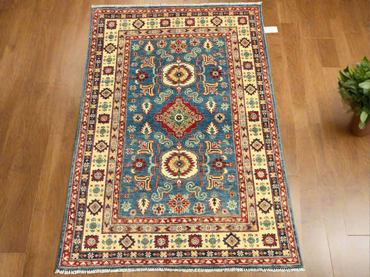 4X6 Kazak Handmade Wool Rug # 13666