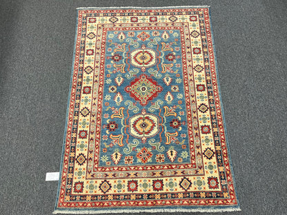 4X6 Kazak Handmade Wool Rug # 13666