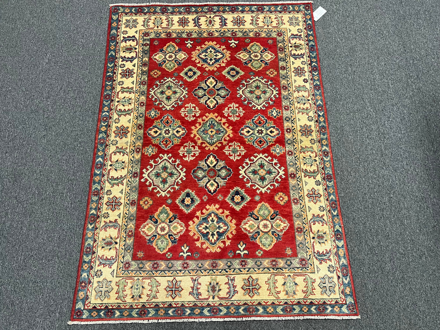 4X6 Kazak Handmade Wool Rug # 13606