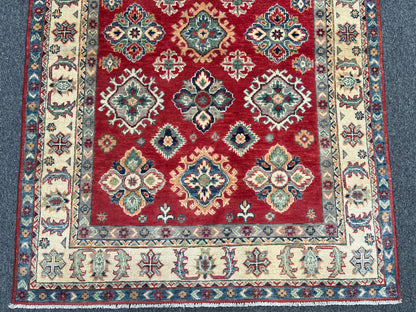 4X6 Kazak Handmade Wool Rug # 13606