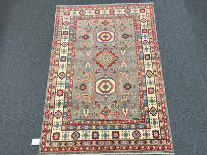 4X6 Kazak Handmade Wool Rug # 13605