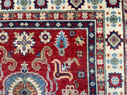 4X6 Kazak Handmade Wool Rug # 13601