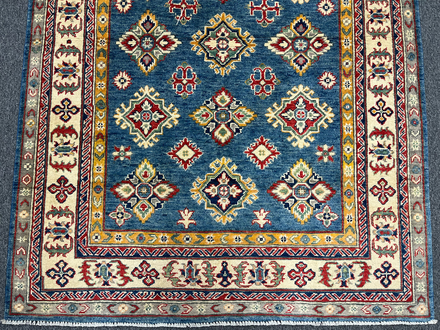 5X7 Kazak Light Blue Handmade Wool Rug # 13645