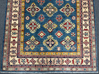 5X7 Kazak Light Blue Handmade Wool Rug # 13645