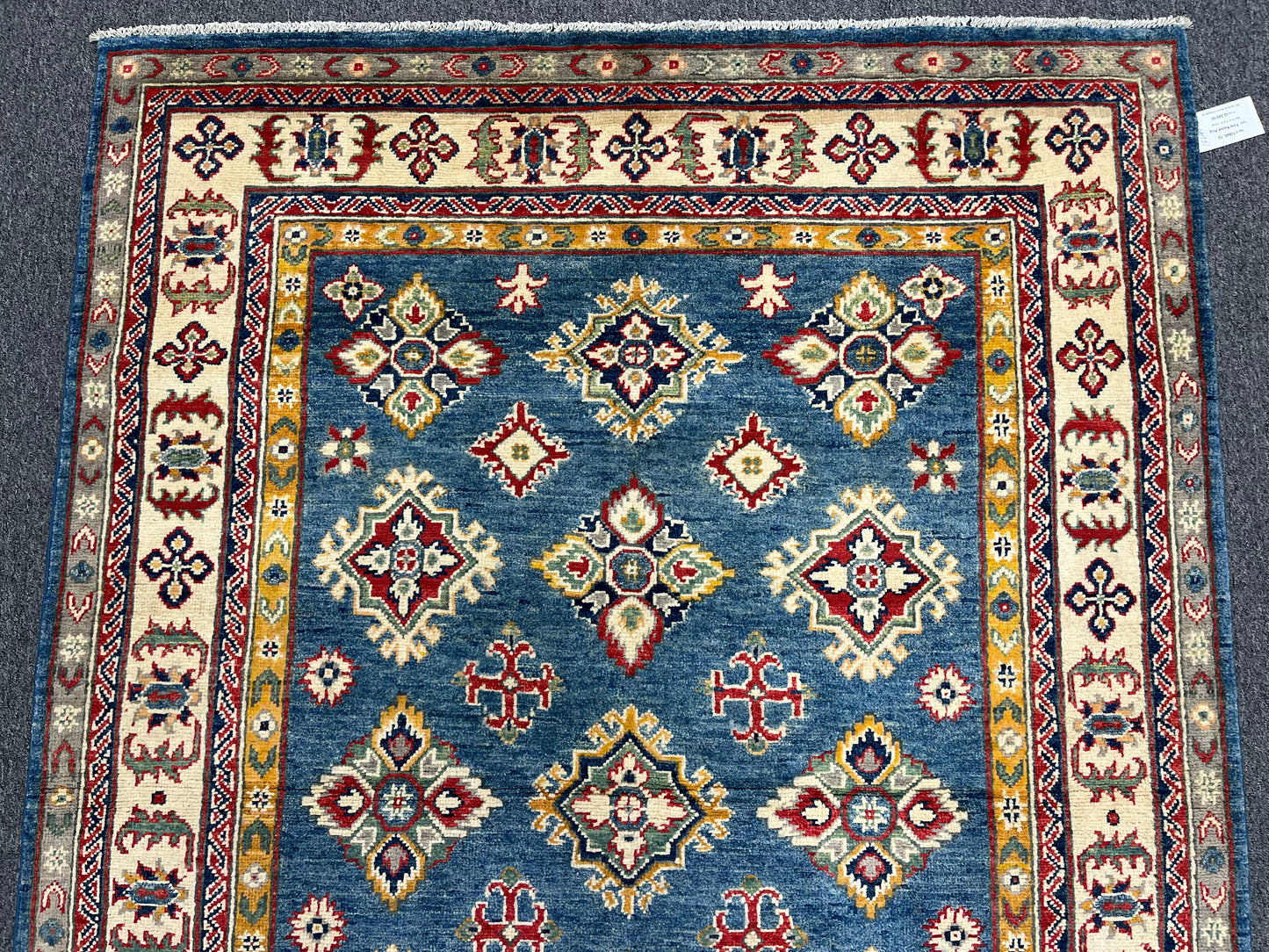 5X7 Kazak Light Blue Handmade Wool Rug # 13645