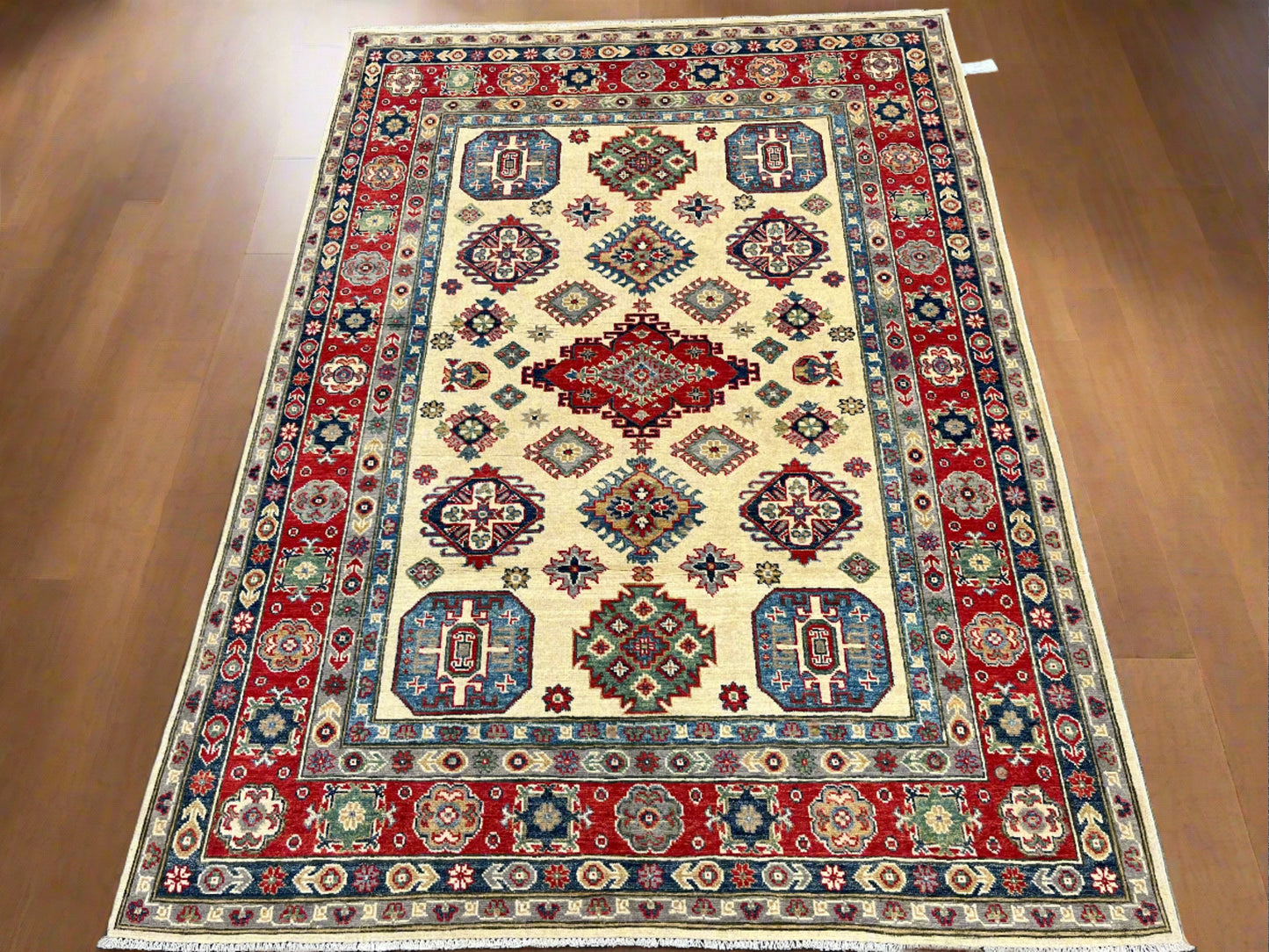 5 X 8 Fıne Kazak Handmade Wool Rug # 13835