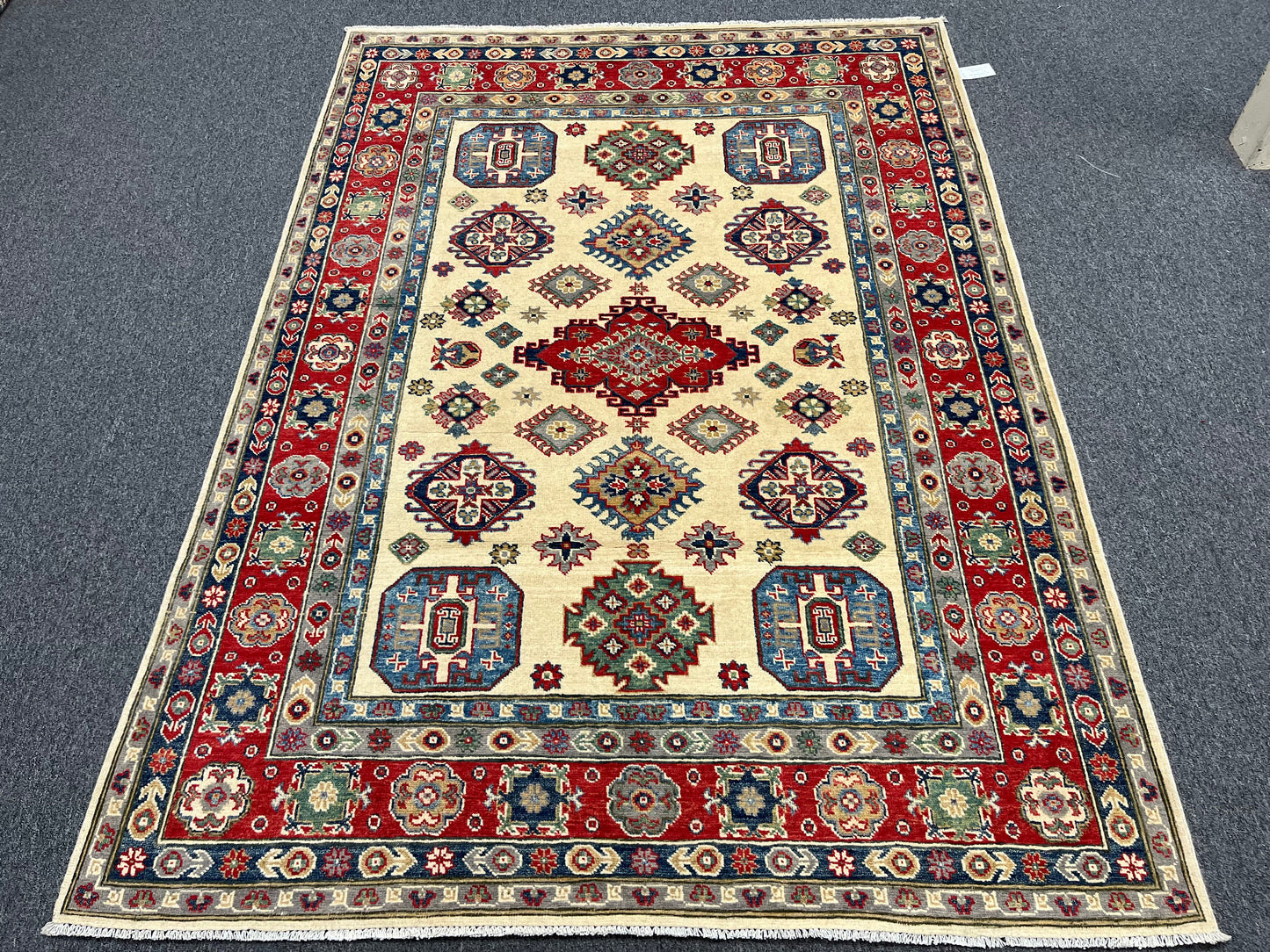 5 X 8 Fıne Kazak Handmade Wool Rug # 13835