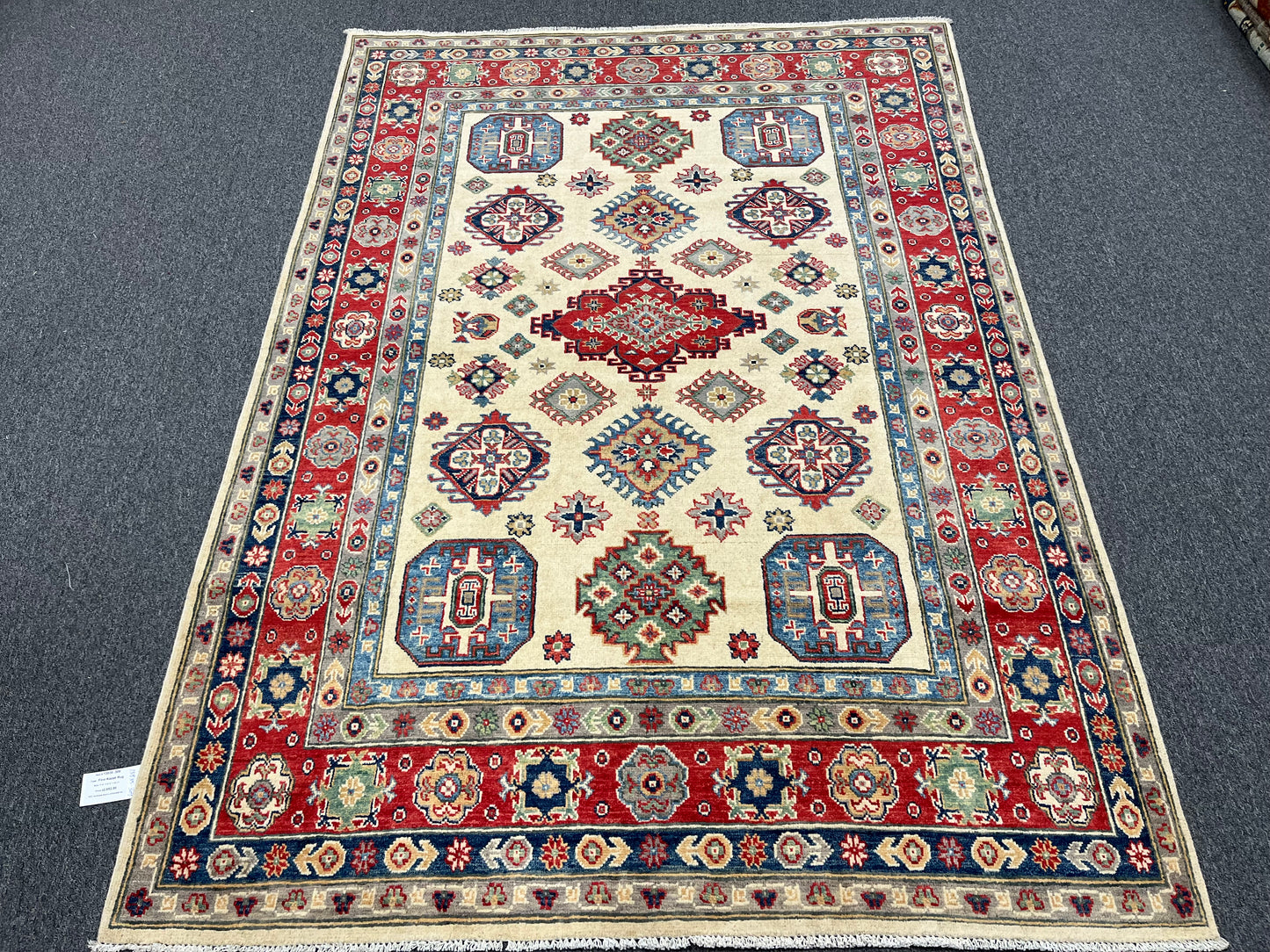 5 X 8 Fıne Kazak Handmade Wool Rug # 13835