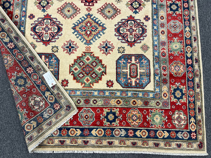 5 X 8 Fıne Kazak Handmade Wool Rug # 13835