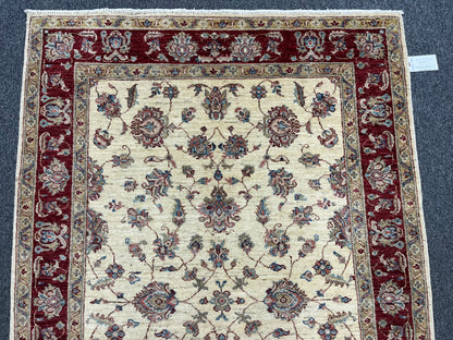 4X6 Zeigler Oushak Handmade Wool Rug # 14235