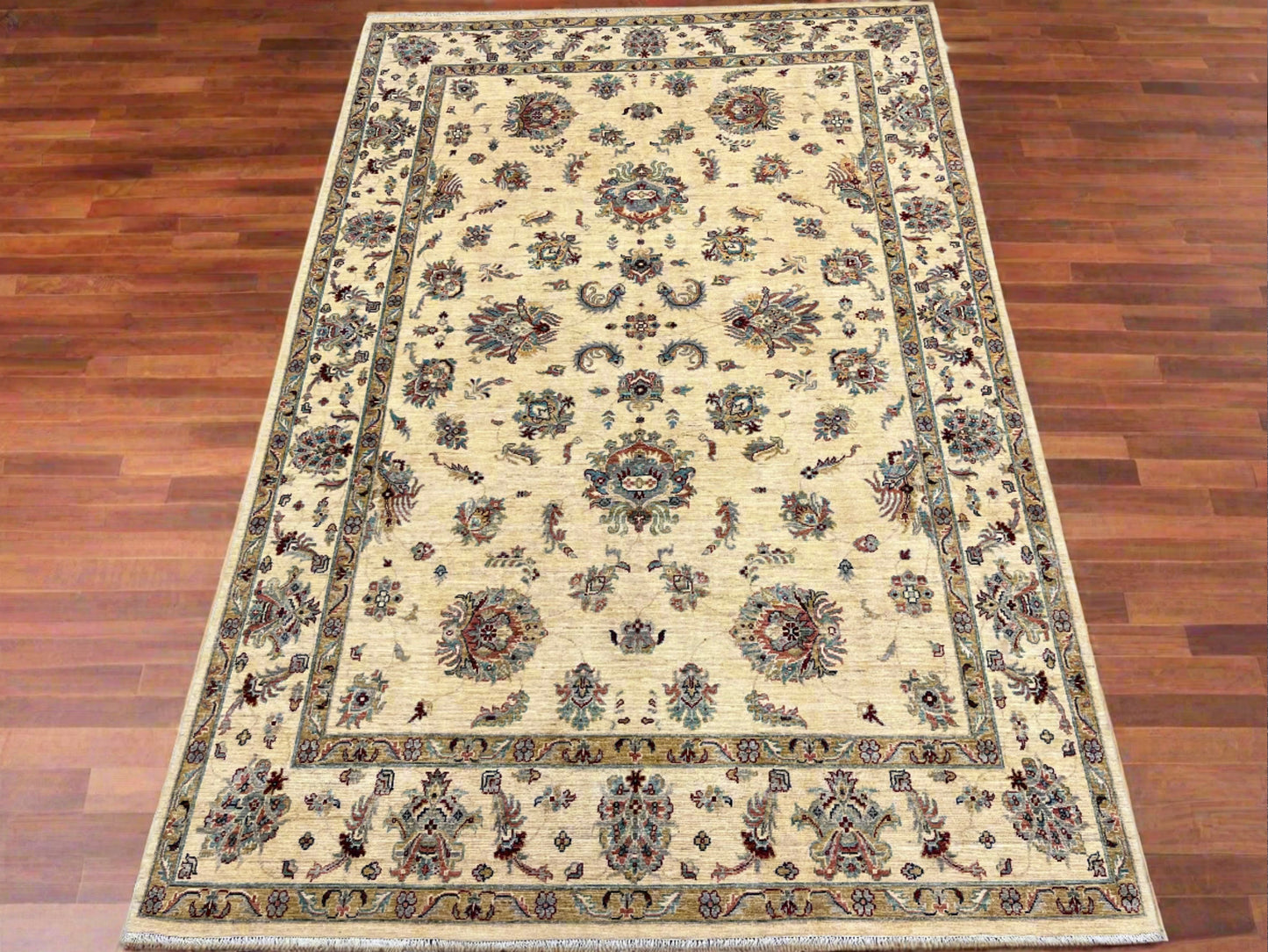 7' X 10' Oushak Ziegler Handmade Wool Rug # 14212