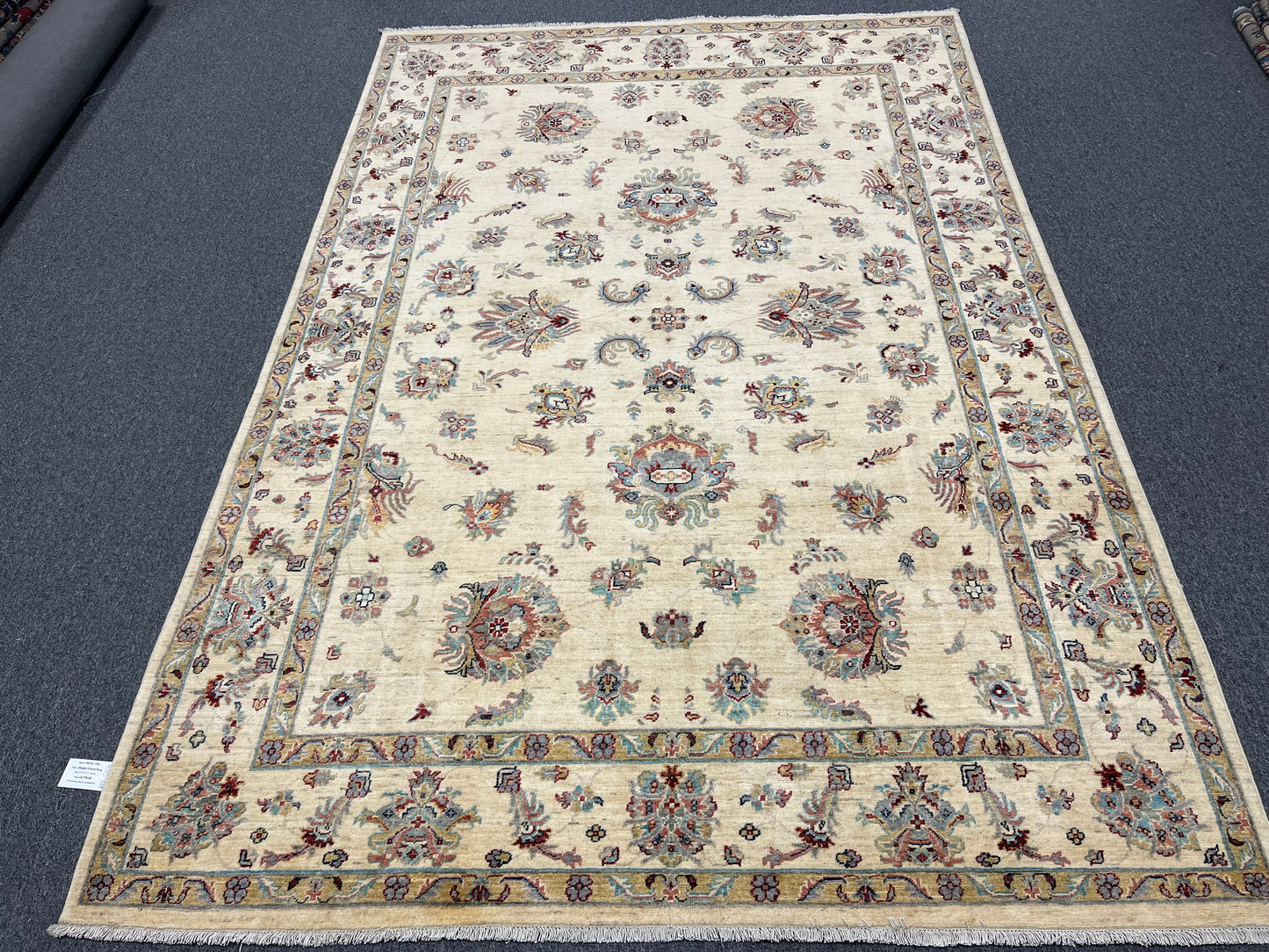 7' X 10' Oushak Ziegler Handmade Wool Rug # 14212