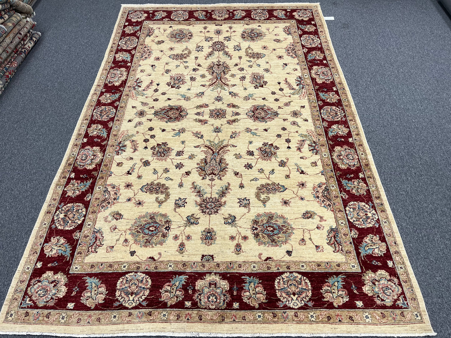 7' X 10' Oushak Ziegler Handmade Wool Rug # 14217