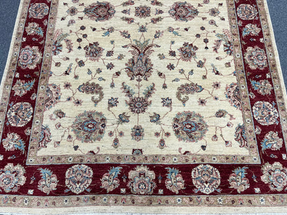 7' X 10' Oushak Ziegler Handmade Wool Rug # 14217