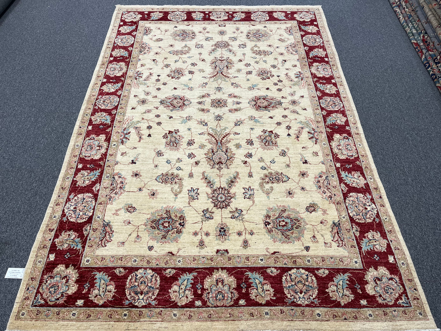 7' X 10' Oushak Ziegler Handmade Wool Rug # 14217