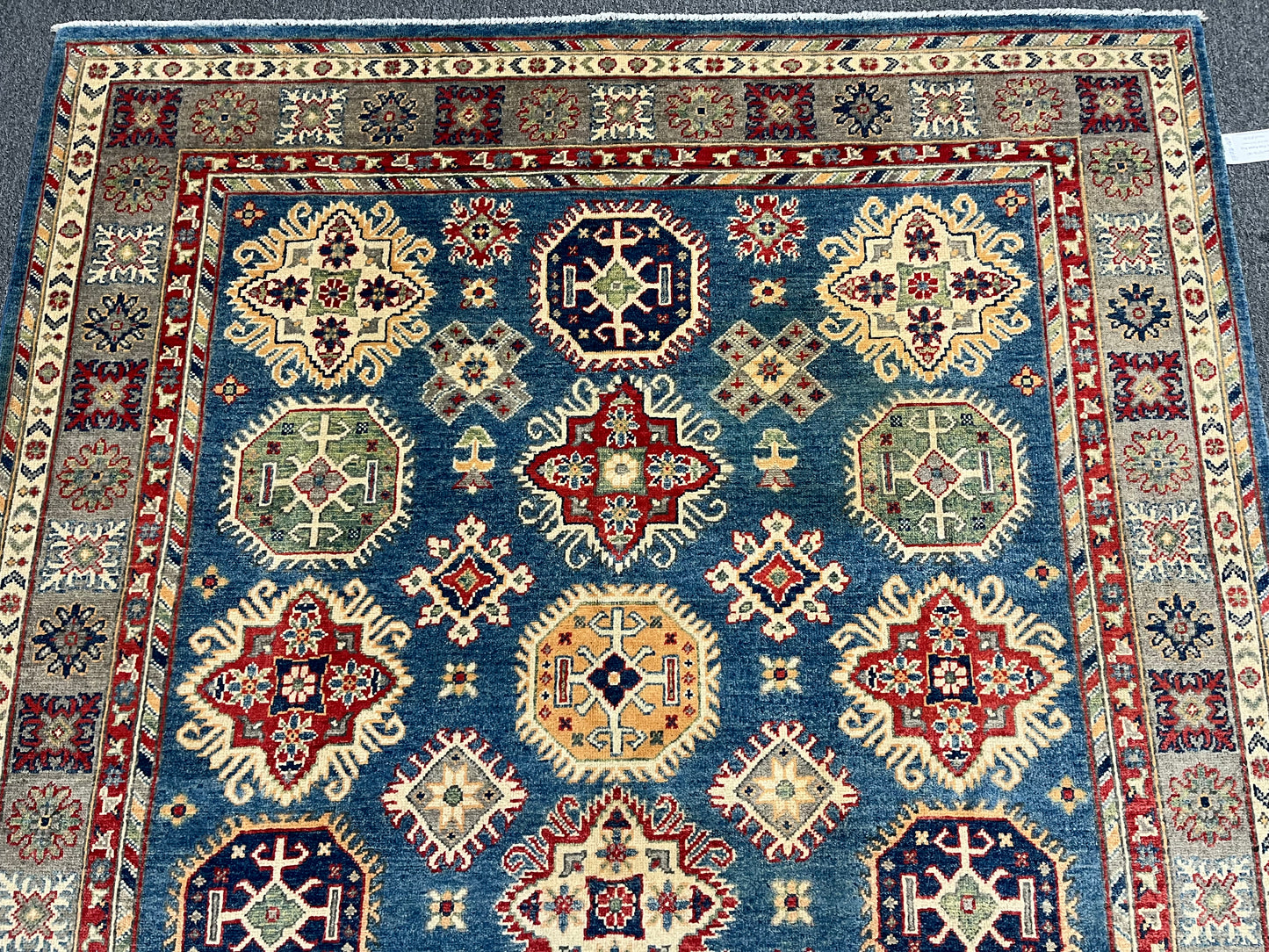 6X9 Kazak Light Blue Handmade Wool Rug # 13716