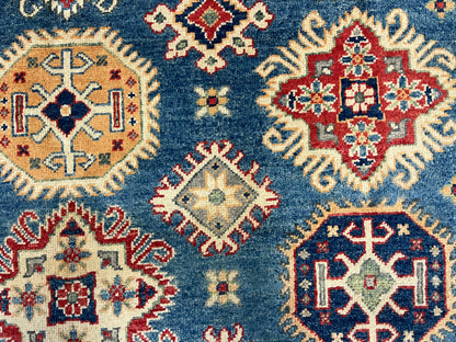 6X9 Kazak Light Blue Handmade Wool Rug # 13716