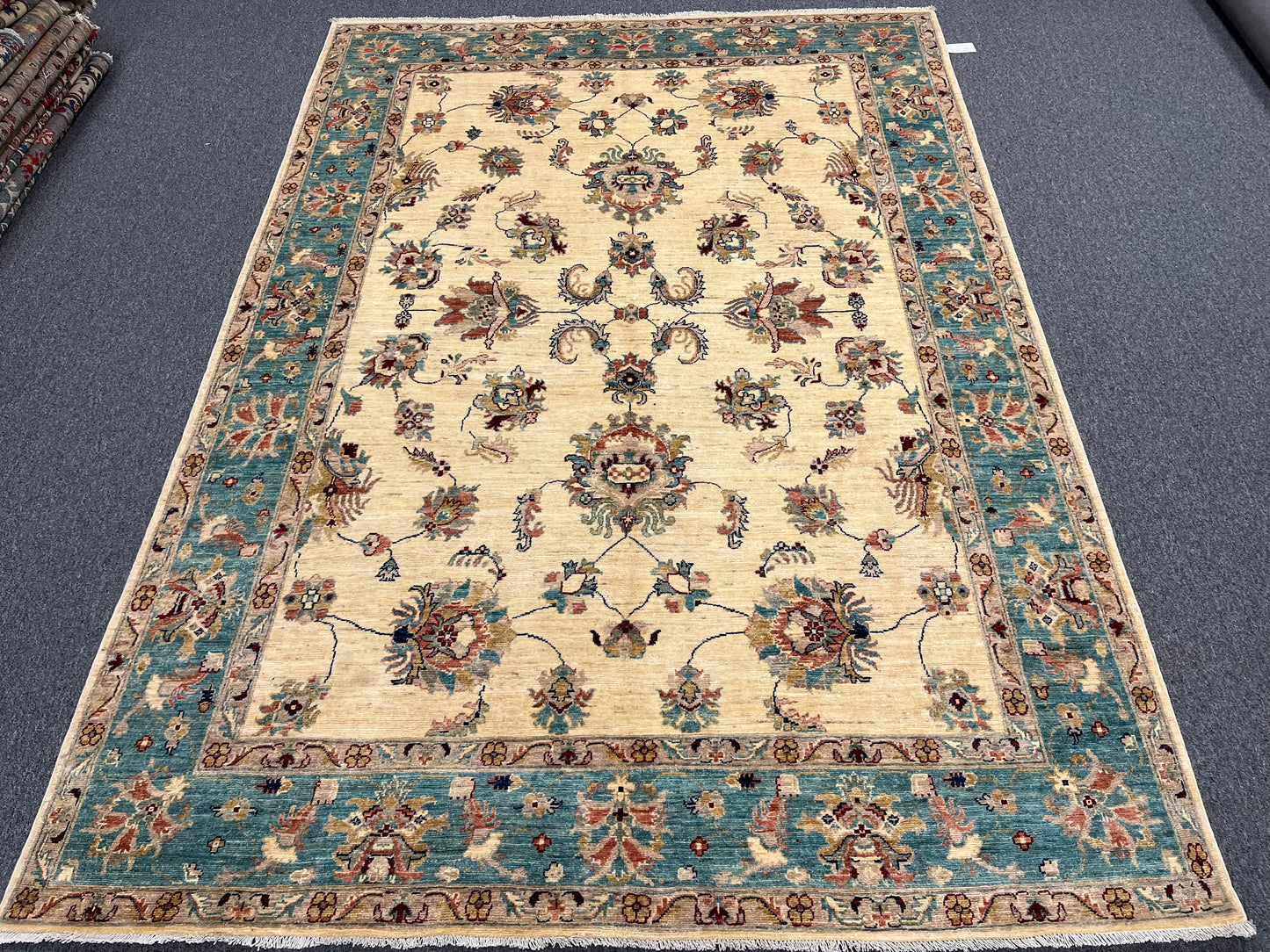 7' X 10' Oushak Ziegler Handmade Wool Rug # 14218